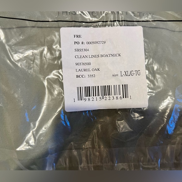 FP Movement Clean Lines Boat Neck Bodysuit in Laurel Oak Size XS/S & L/XL NWT - Picture 7 of 7